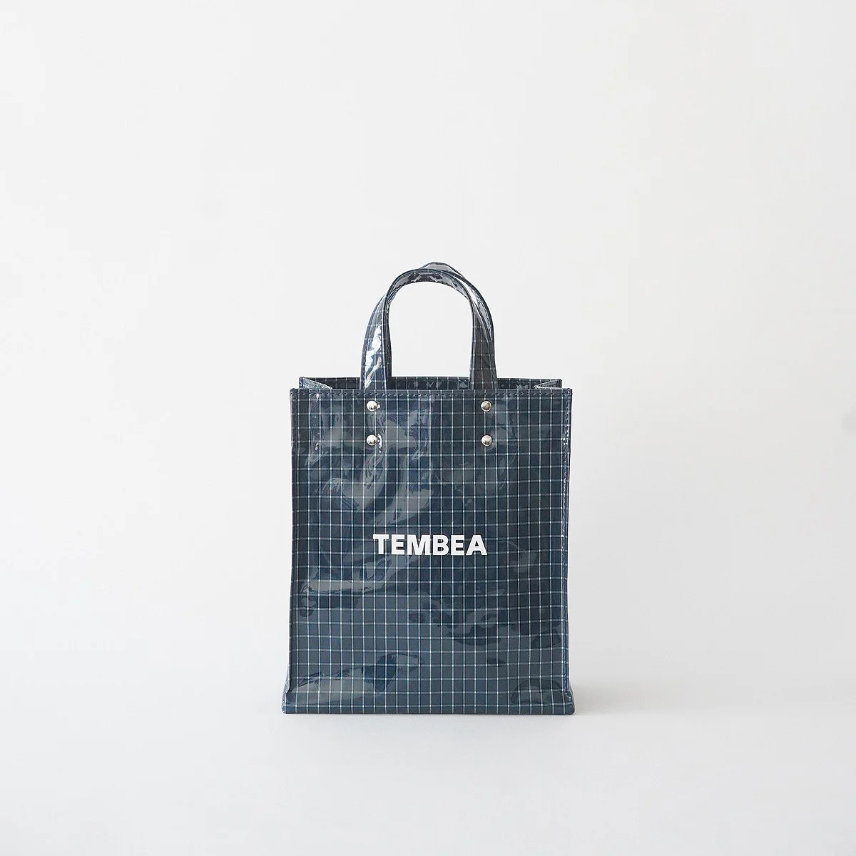 Tembea PAPER TOTE SMALL 紙感 托特袋 海軍藍 格子布