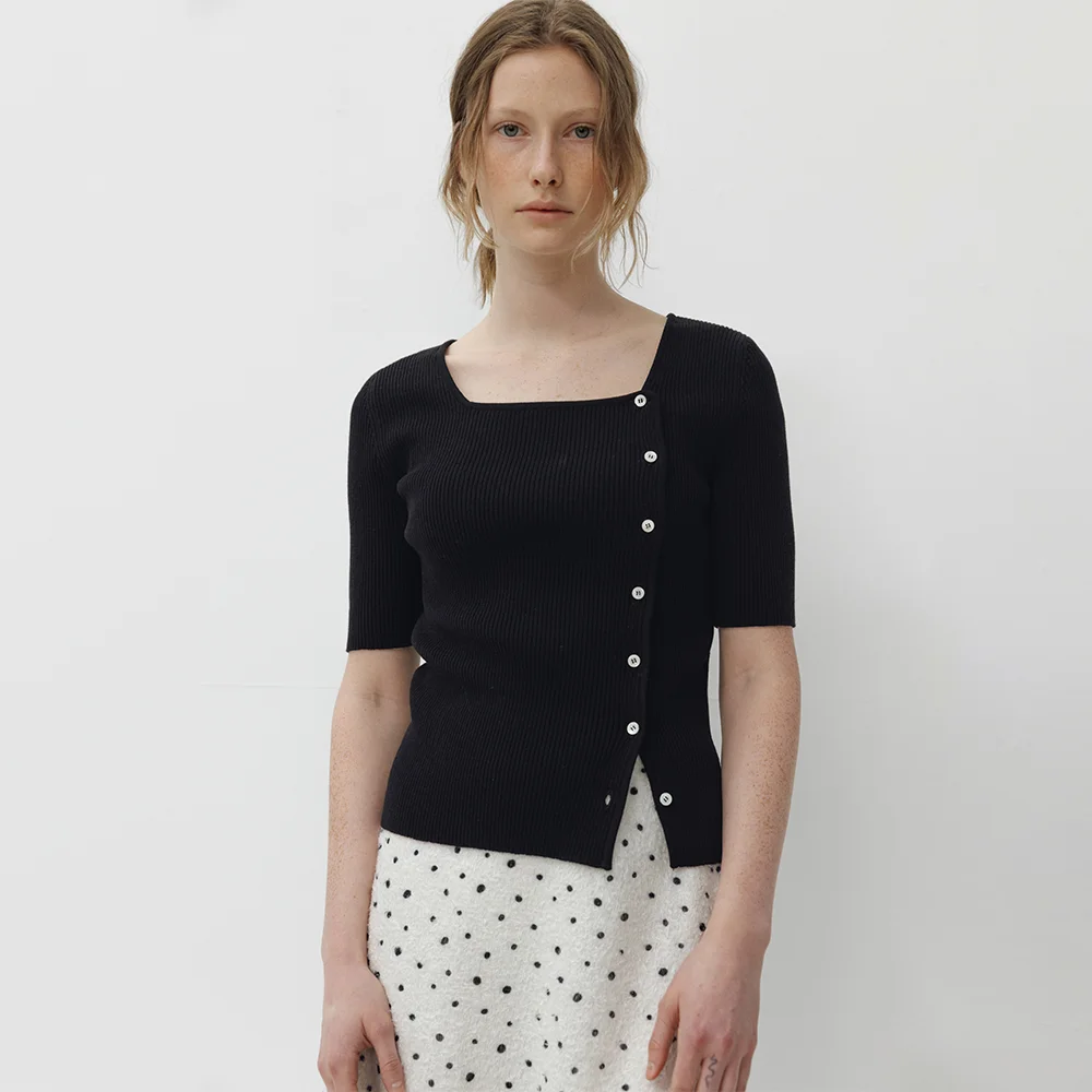 Ove Square-neck Cardigan_2color