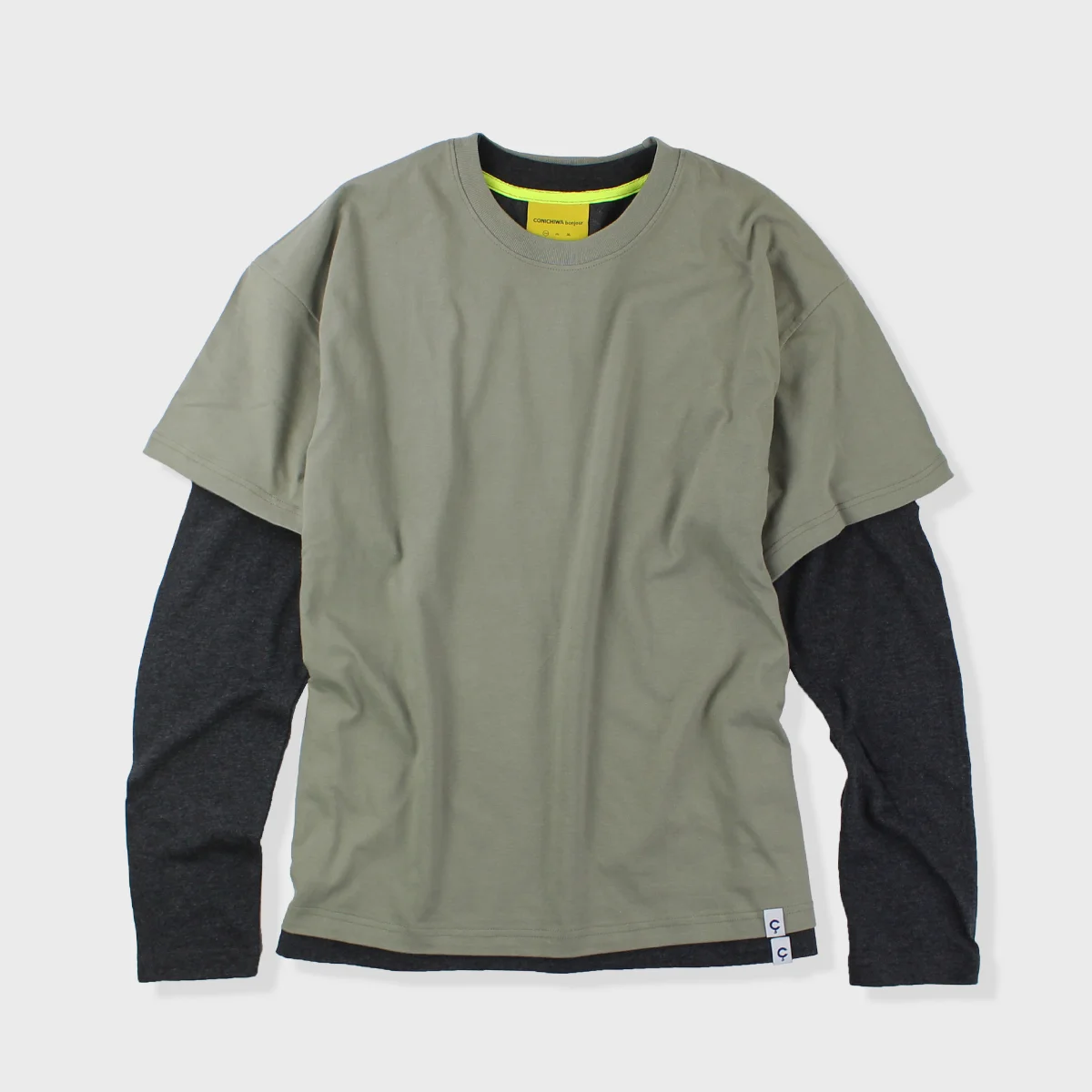 cb layered t-shirts L/S(SMOKE/KHAKI)