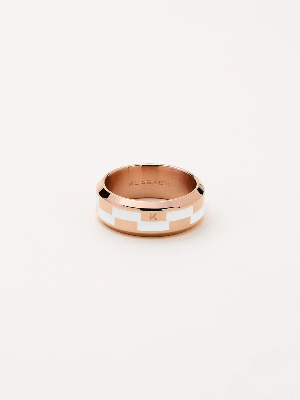 DUALITY GRINDER RING ROSE GOLD WHITE