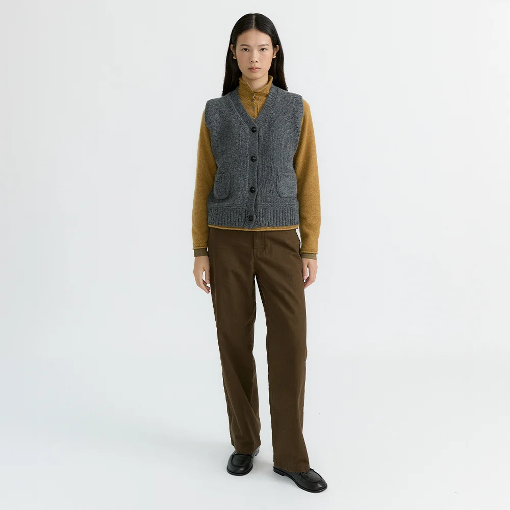 Logan Cotton Pants (Brown)