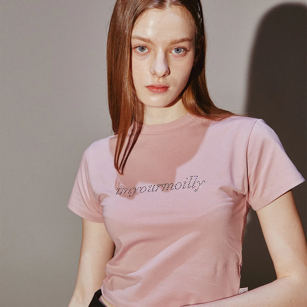 Crystal Hotfix T Pink