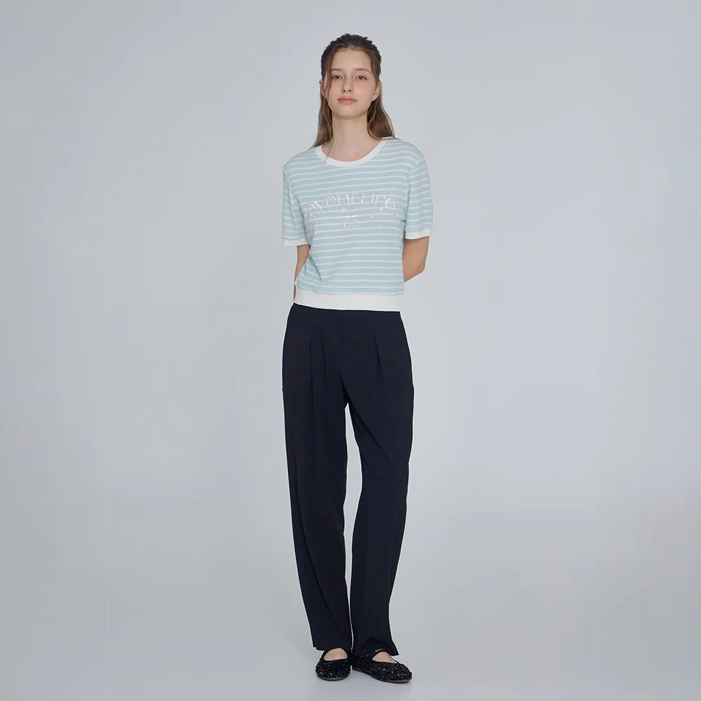 it MICHA 鬆緊帶 寬鬆 褲子 ITP7WPT720_2colors