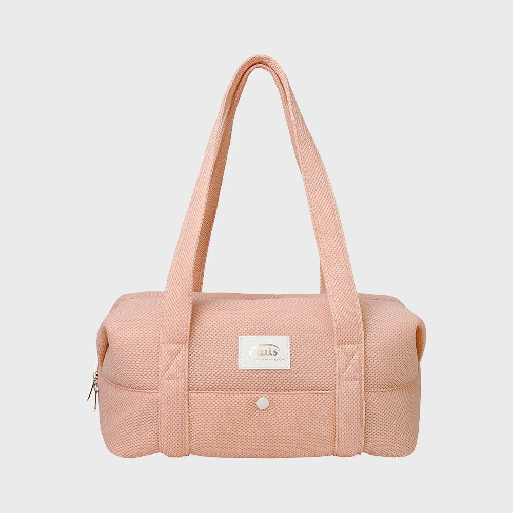 MESH MEDIUM DUFFLE BAG-PEACH
