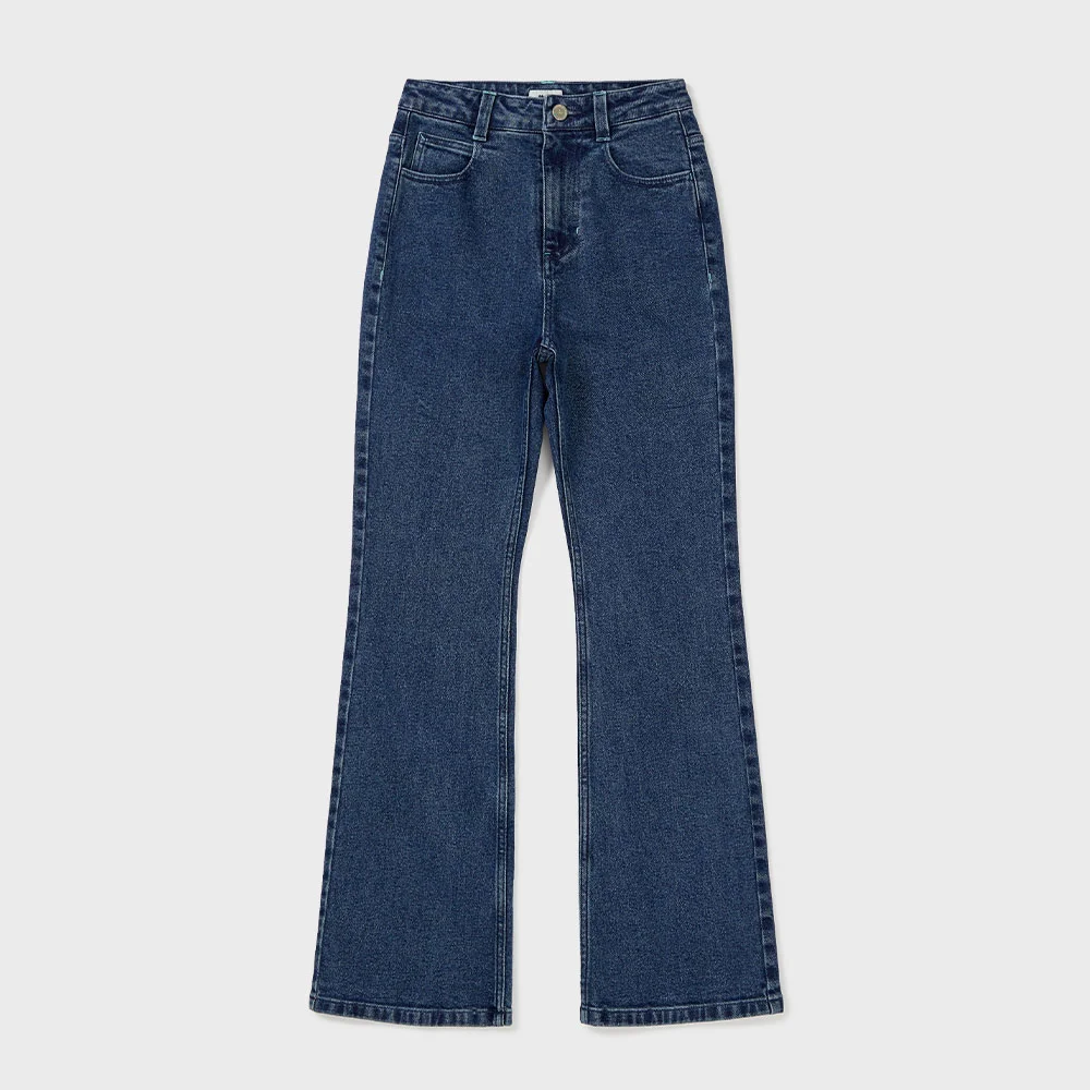 SEMI BOOTS-CUT PANTS (INDIGO BLUE)