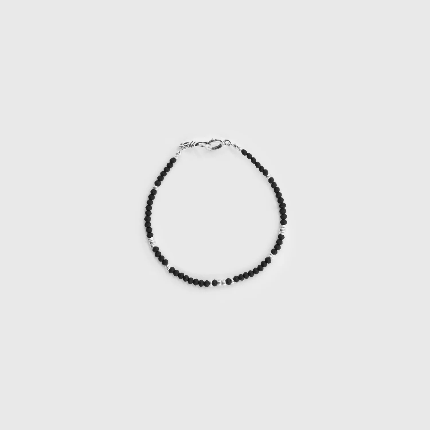 Thin Beads Bracelet - Black
