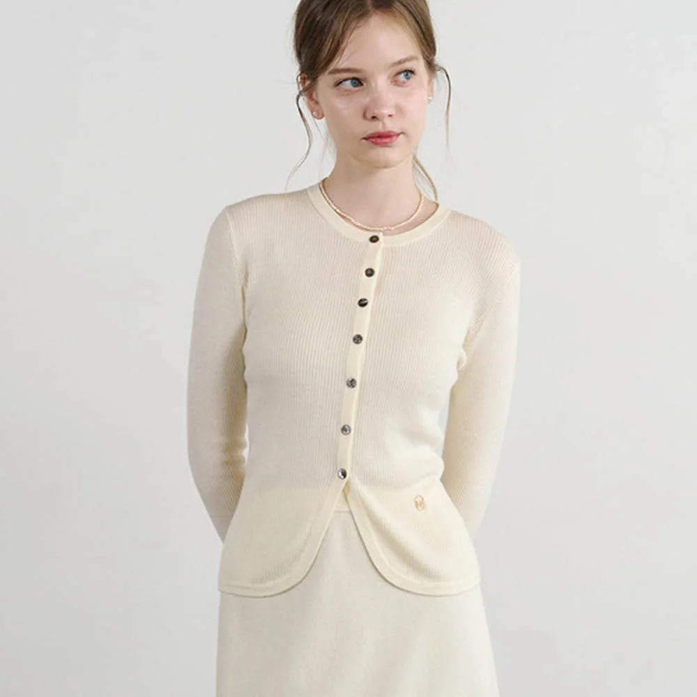 Lautre logo Ivory Cardigan