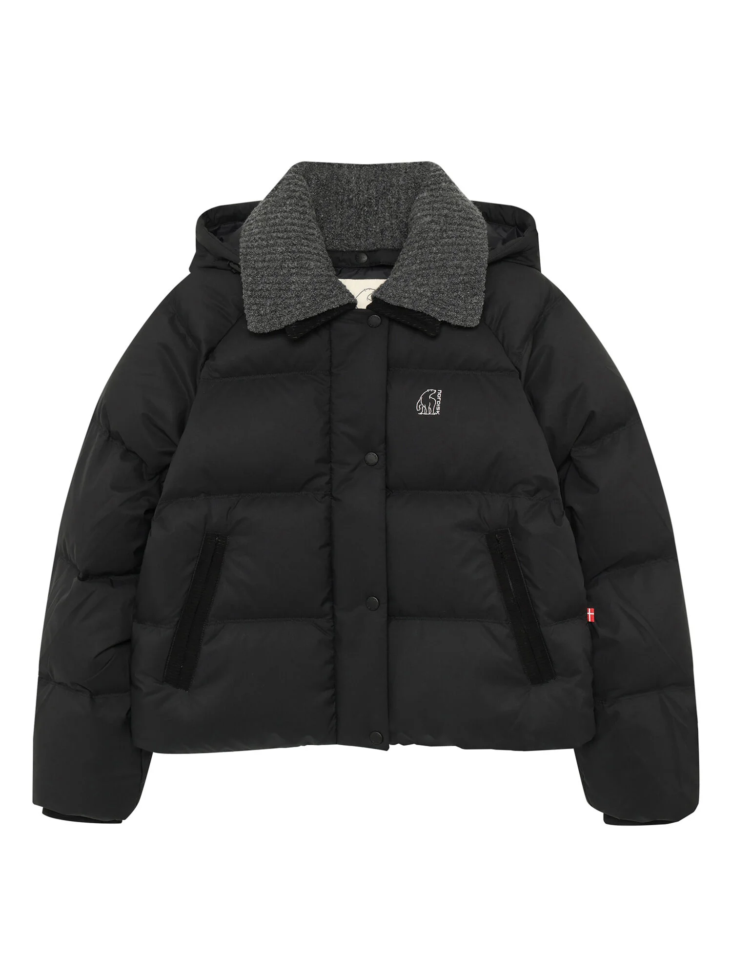 Olbor DRY 水晶羽絨 連帽衫 夾克 - W_Black OWW26518Z1