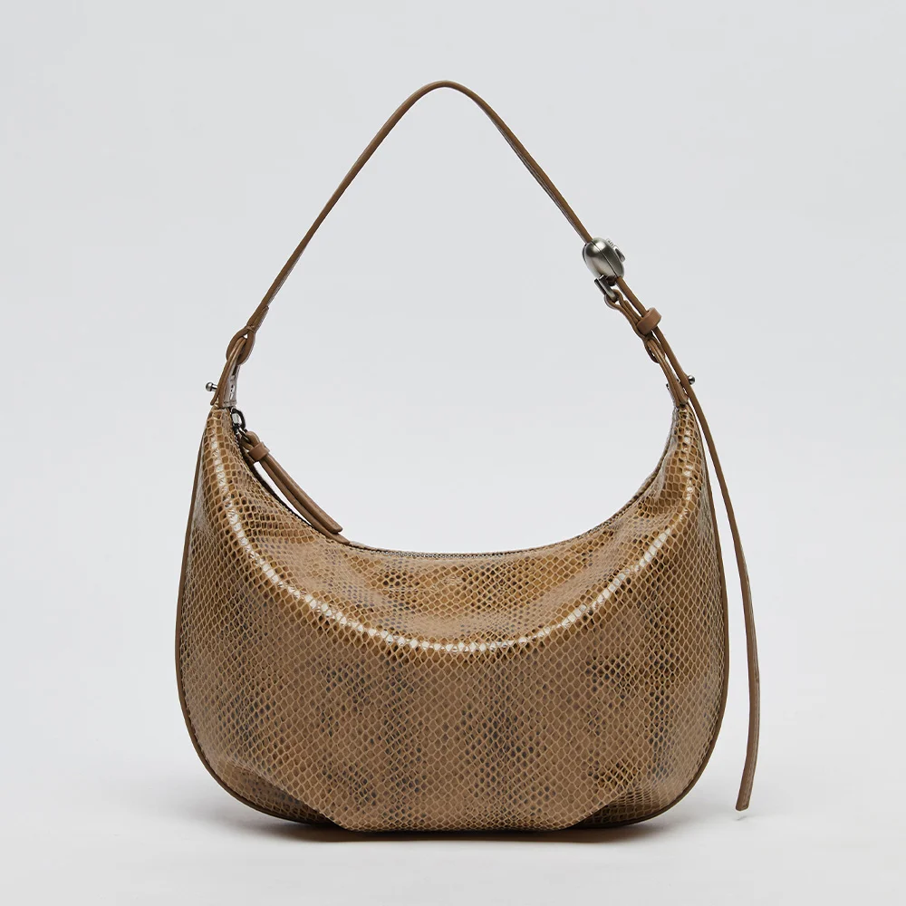 Luv moon bag(Python beige)