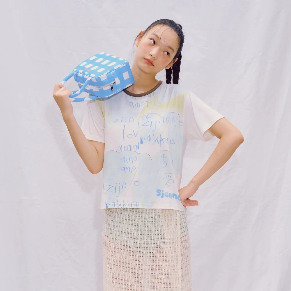 Saki Collage Top (Cream)