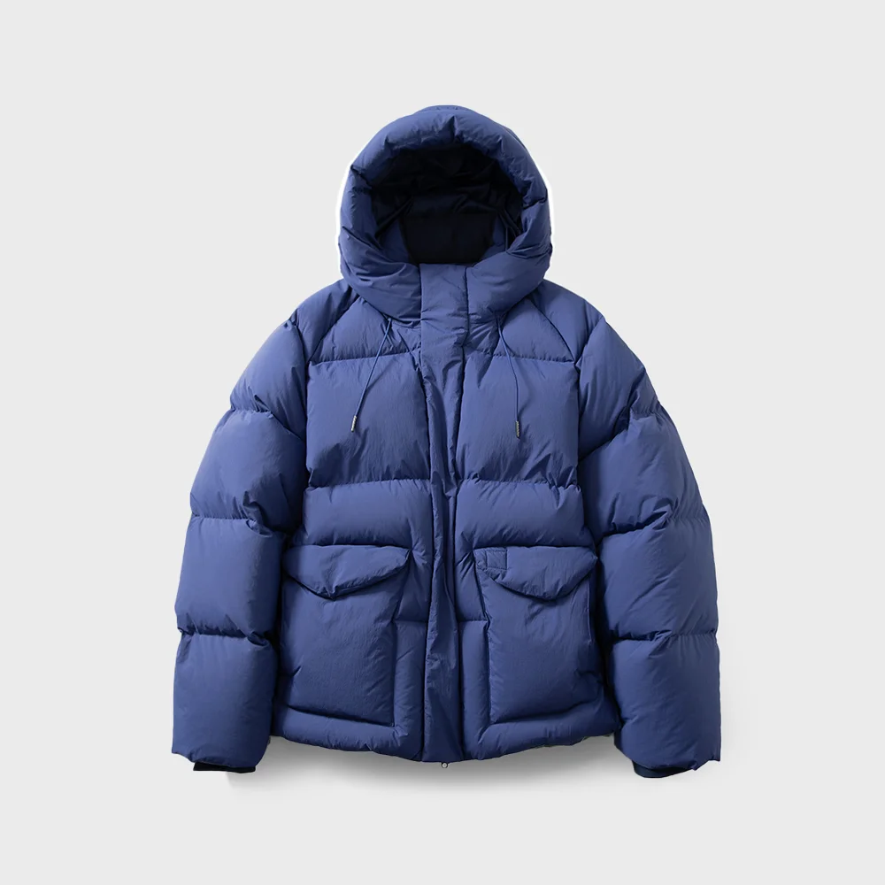 Northcove Water Repellent Hoodie Duckdown Jacket ROYAL BLUE