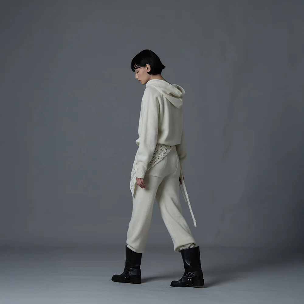 Wool Knit Pants (Ivory)
