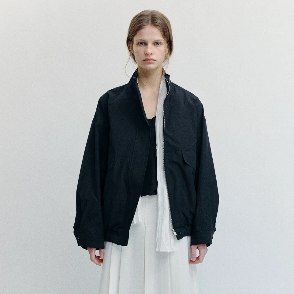 Stand Collar Blouson(Black)