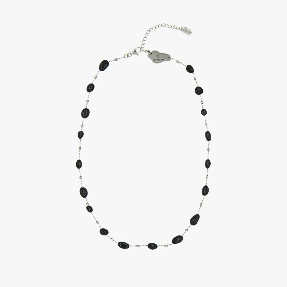 Unbalance Black Quartz Necklace
