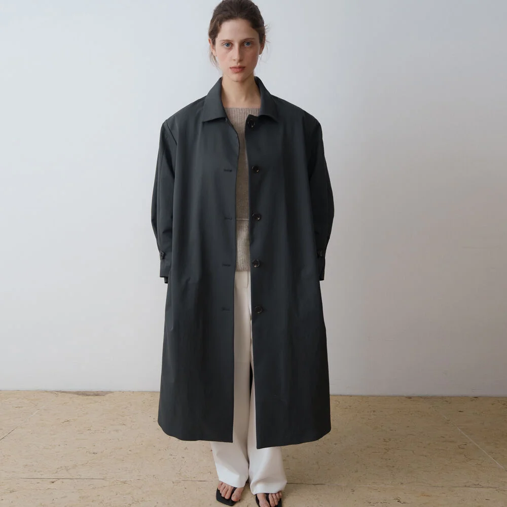 HARRIS SINGLE TRENCH COAT_CHARCOAL