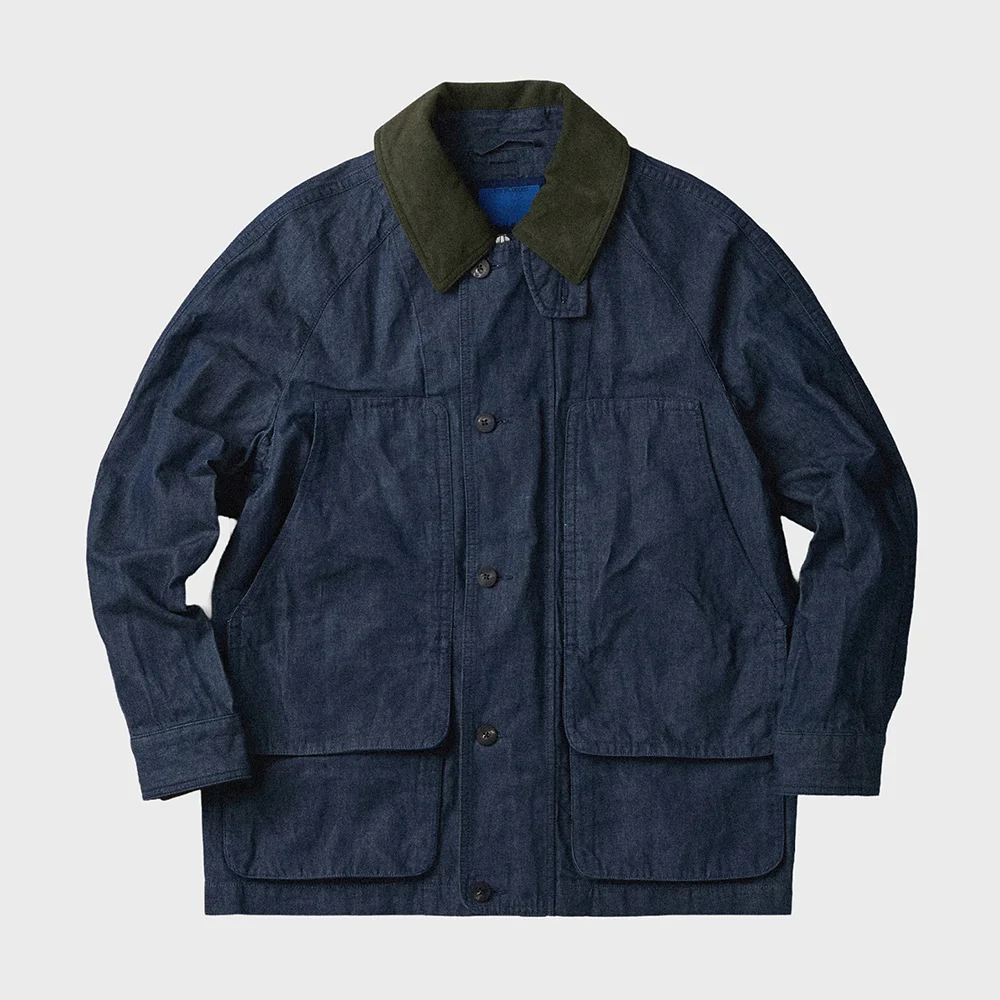 Waxed Denim Field Jacket AZUAM26300IND