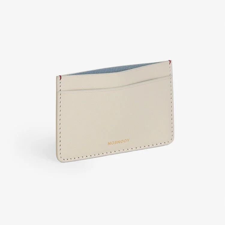 Italy nappa card holder cream