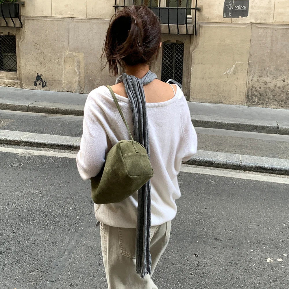 Mone suede mini bag (khaki)