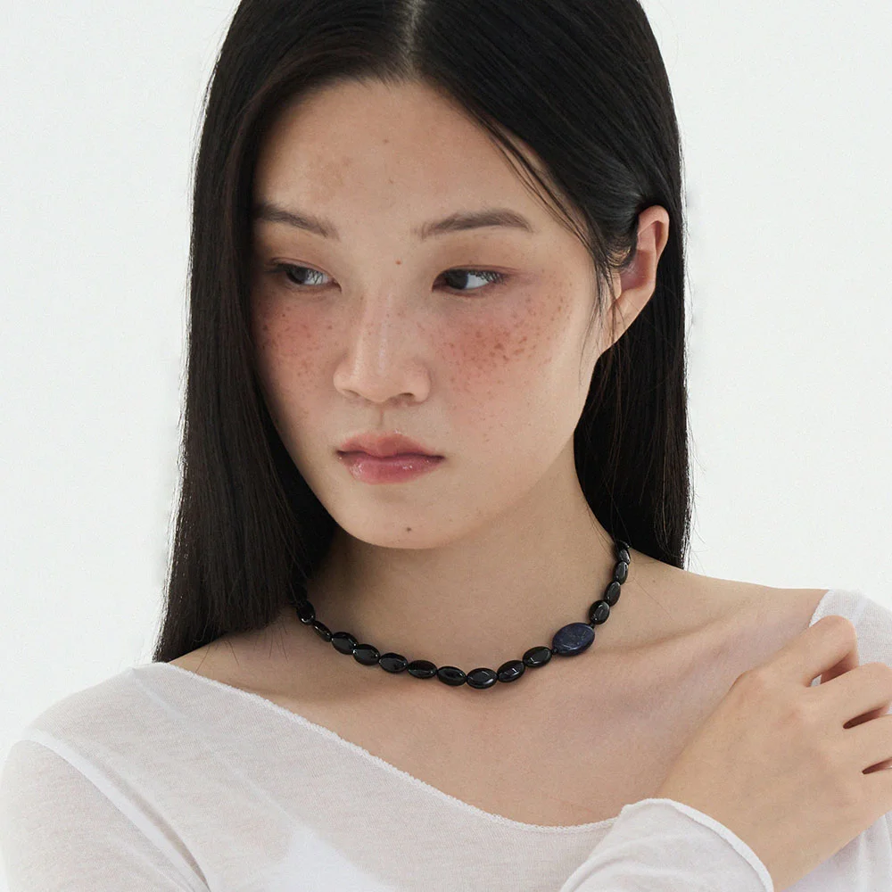Blue Noir Necklace