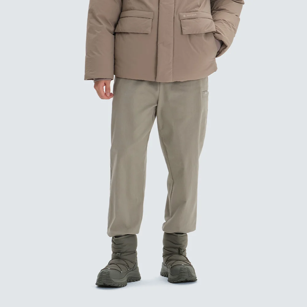 Cland 加絨 慢跑褲 褲子 Beige Gray (S24WUDPT94)