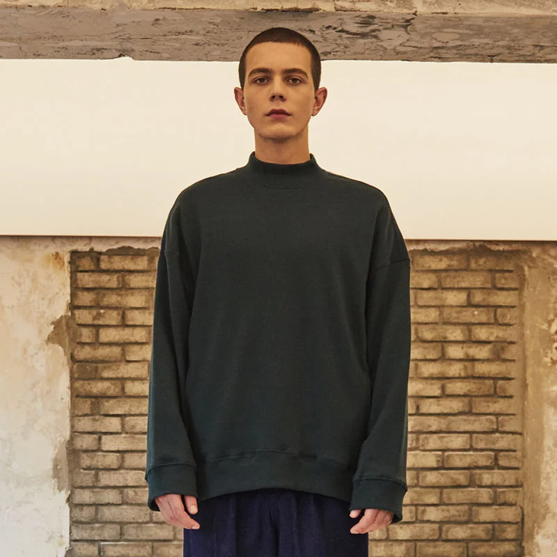 POCKET MOCK NECK MTM GREEN