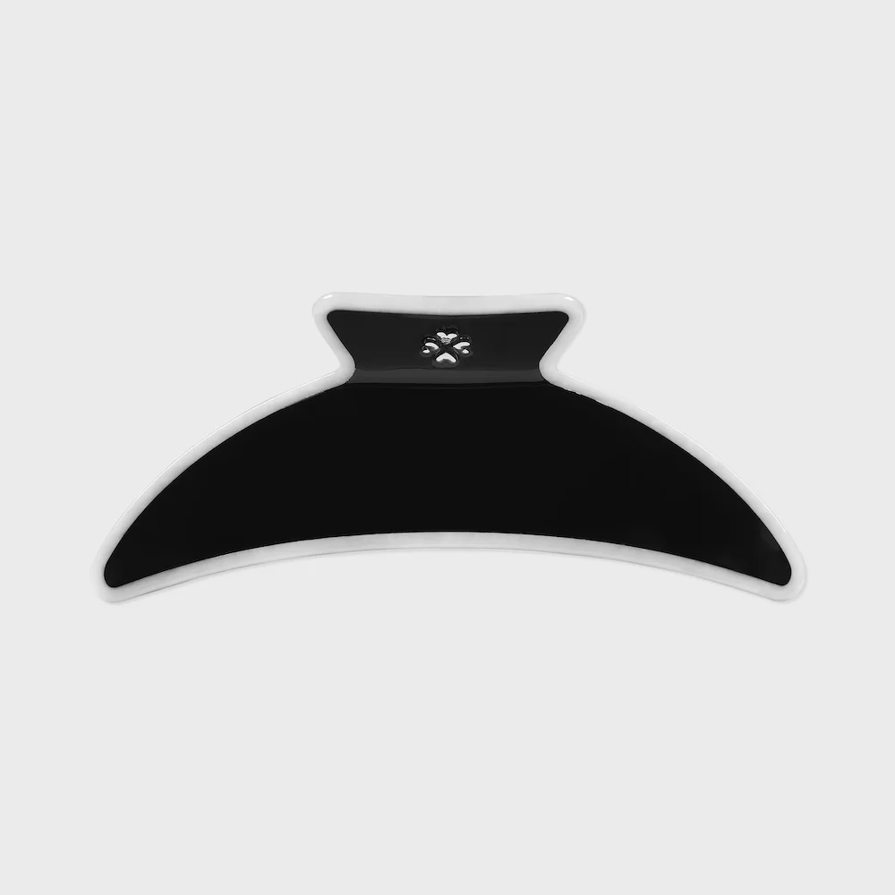 hair clip metal clover black
