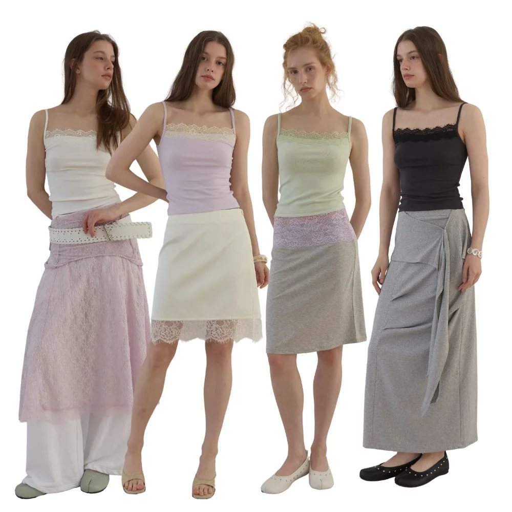 PALE LACE SLEEVELESS (3PACKS)