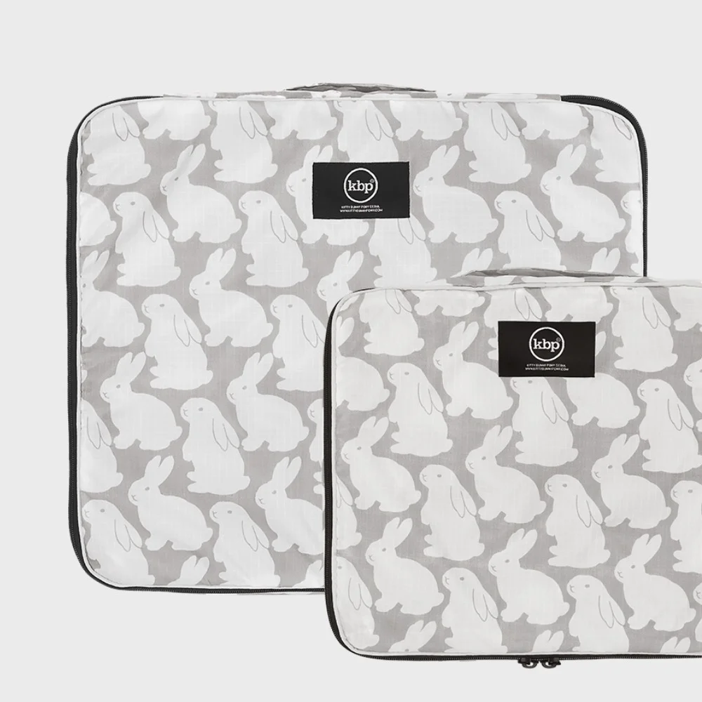 防撕裂布 Little 灰色 Bunnies 旅行裝 Storage