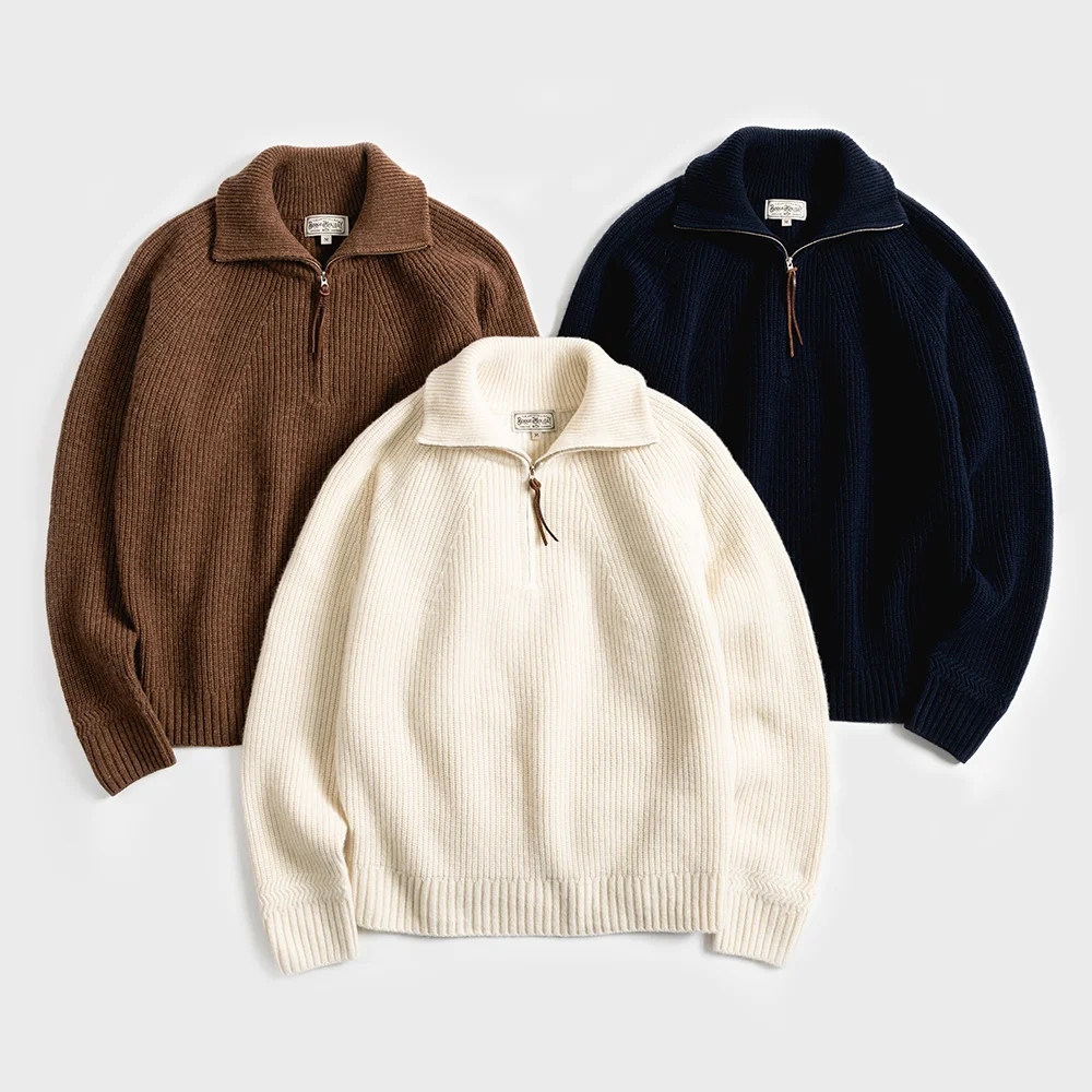HALF ZIP SWEATER (3 color)