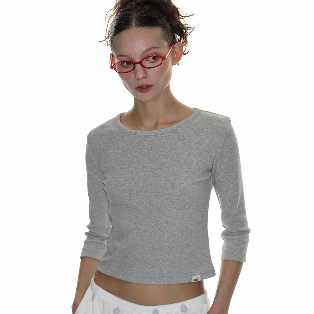 DEAR MY TEE 7_MELANGE GREY