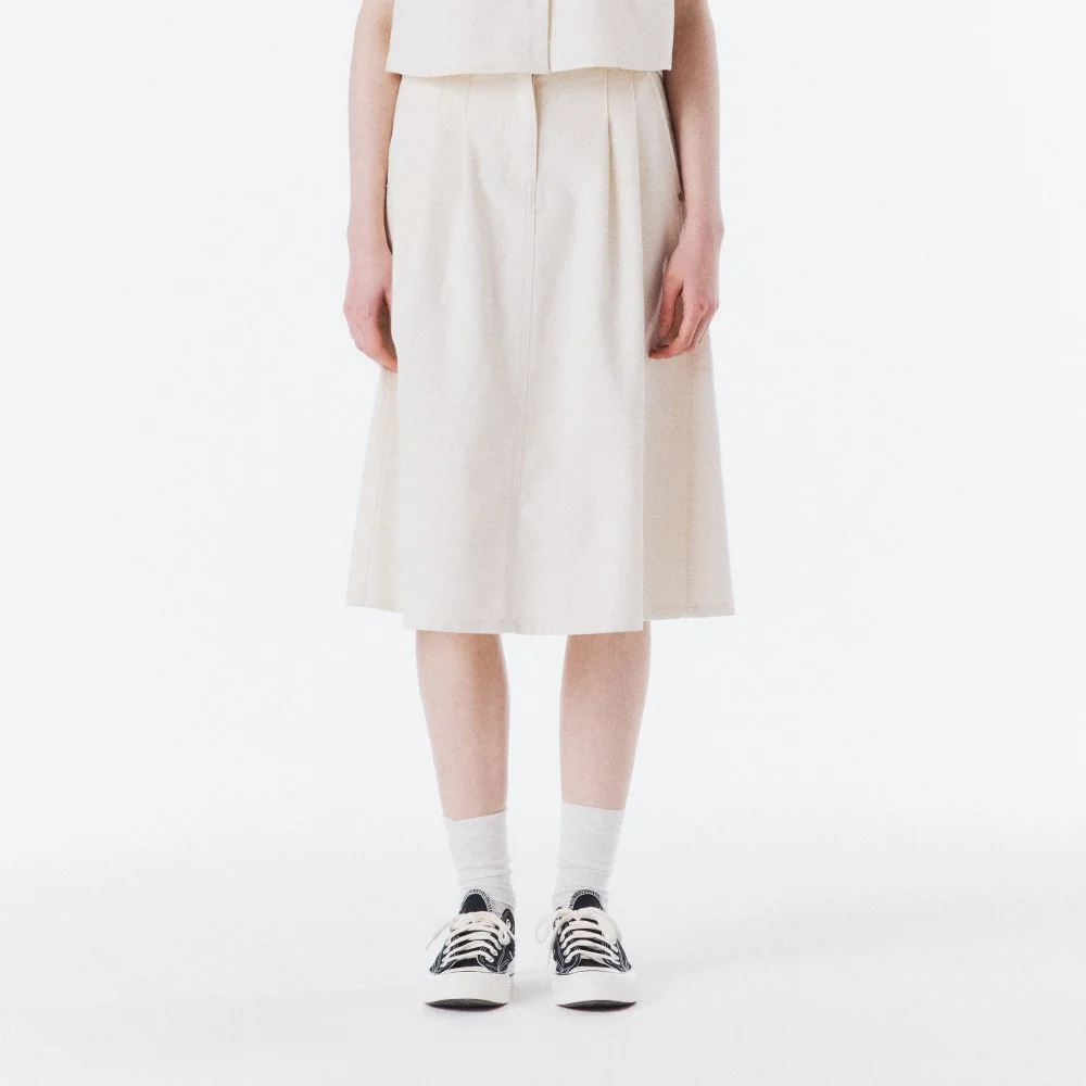 W DENIM SKIRT - IVORY (P262WSK483)