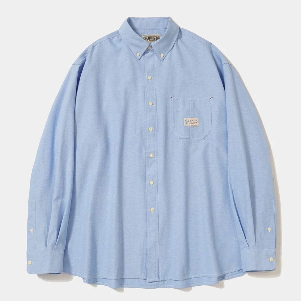 SL-LABEL ONE POCKET OXFORD SHIRTS_BLUE