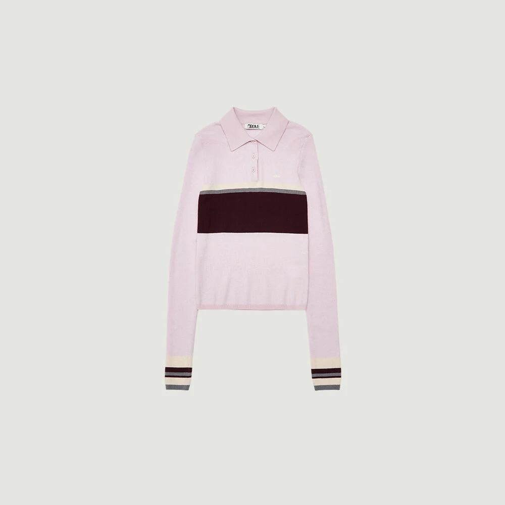 VELIN COLLAR KNIT (PINK)