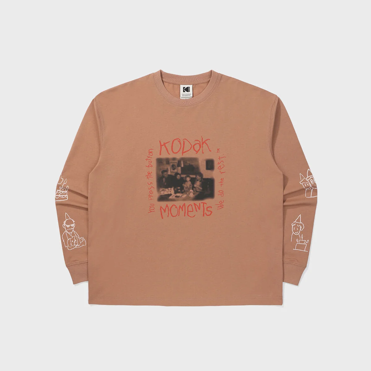 Kodak Moments 長袖 T恤 BROWN