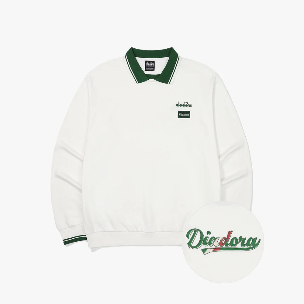 Montello 衣領 衛衣 OFF WHITE
