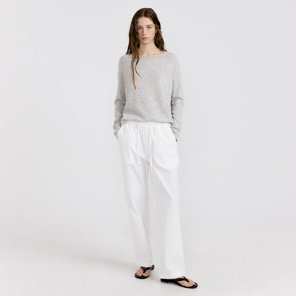 Cosy Banding Pants (White)