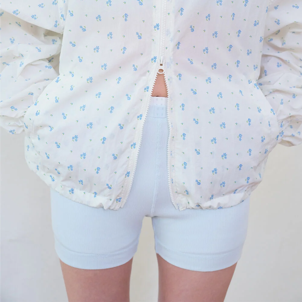 GRVB_25SS RIB SHORTS (LIGHT BLUE)