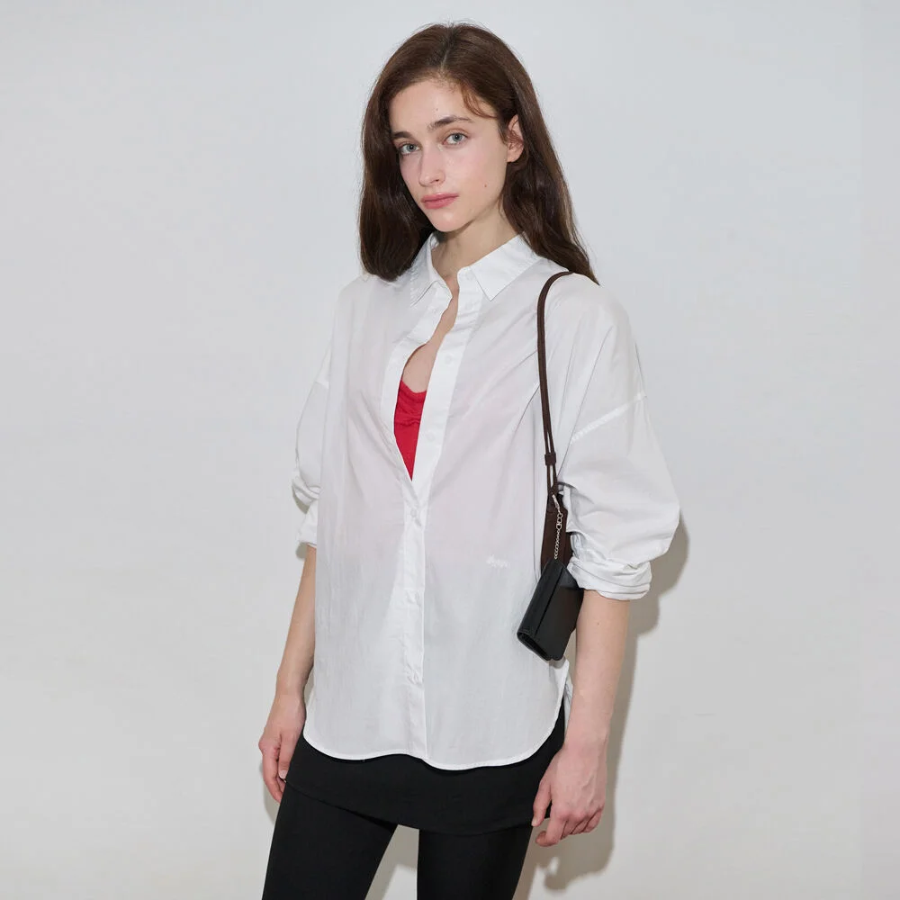 Basic Over Fit Shirt (White)