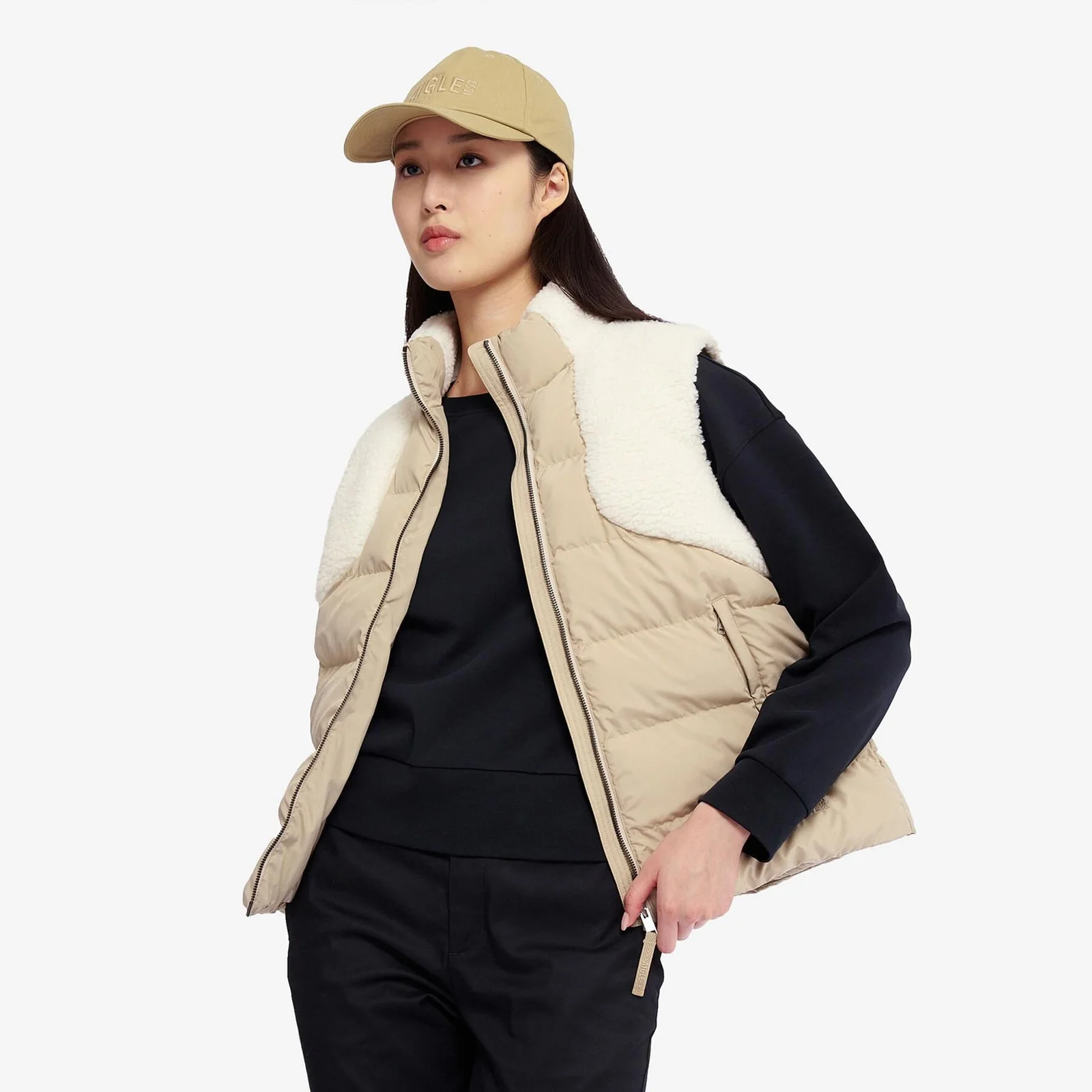 女裝 羊羔絨 外套 AAW24WOUI011BEICB