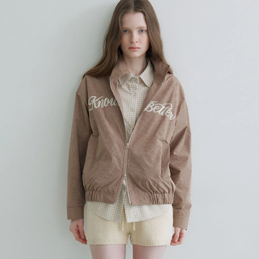 Better check blouson jumper _Beige