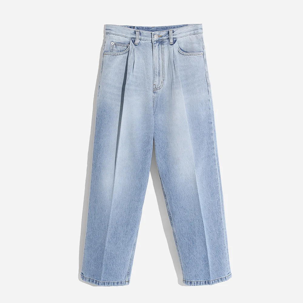 (23SS) DPT02-TWO TUCK WIDE DENIM (LIGHT BLUE)