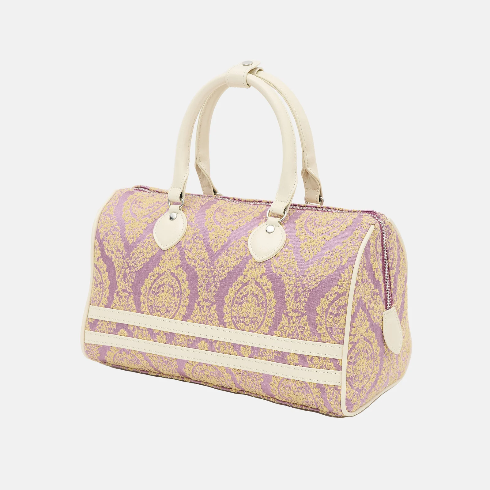 STRIPE BOSTON BAG_PINK