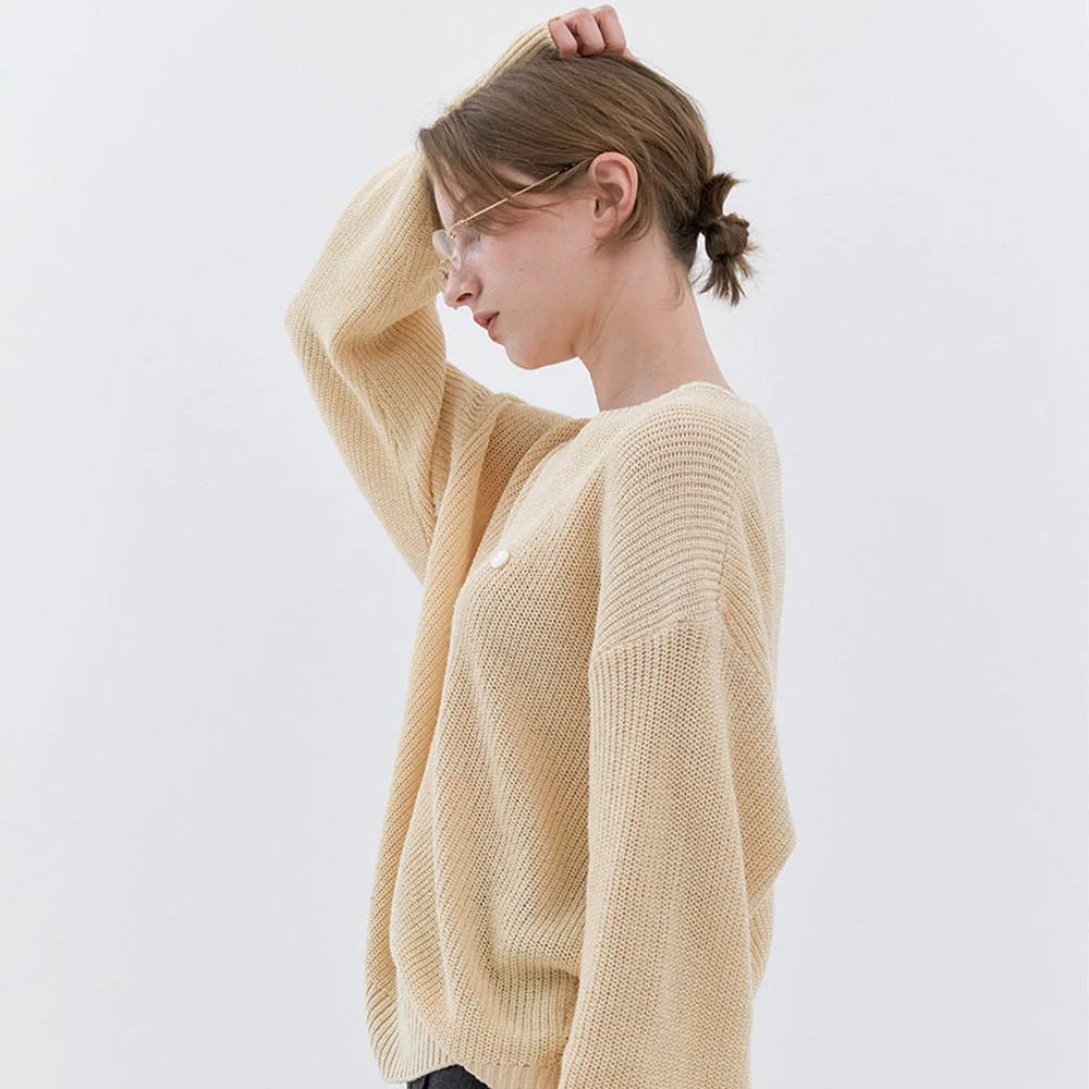 Colleen Round Neck Sweater (Butter)