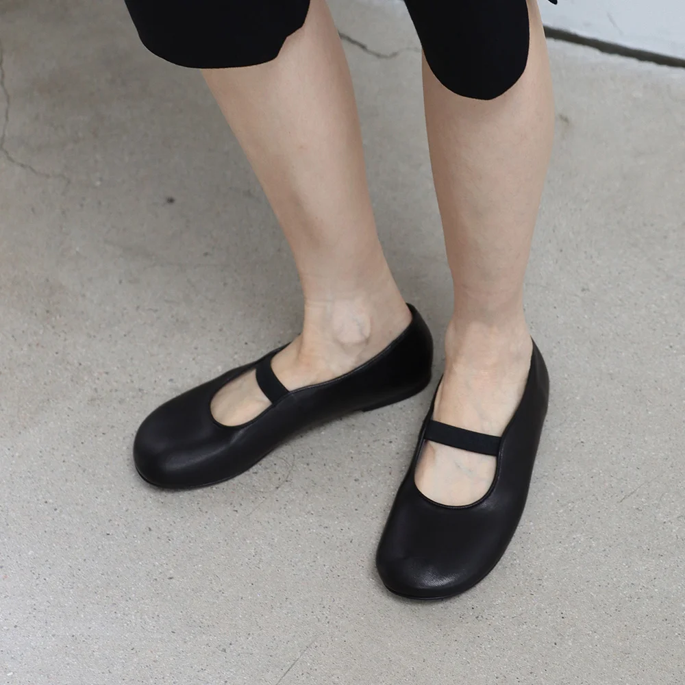 Elastic Mary Jane Flat_26523_black