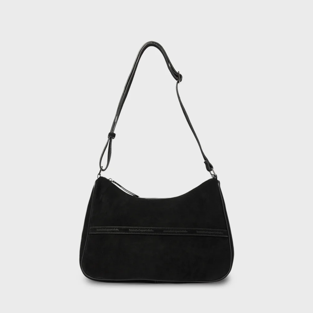 outbag cross suede (Outbag Cross 麂皮) - 黑色