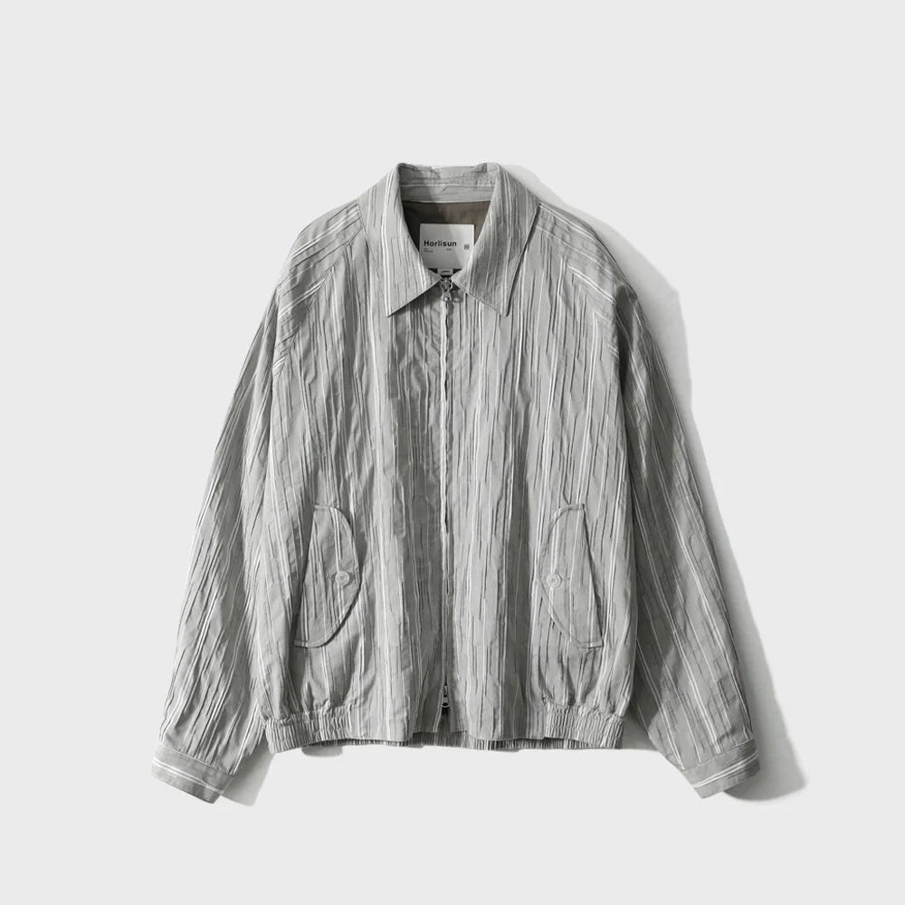 Visitor Dobby Stripe Jacket Olive