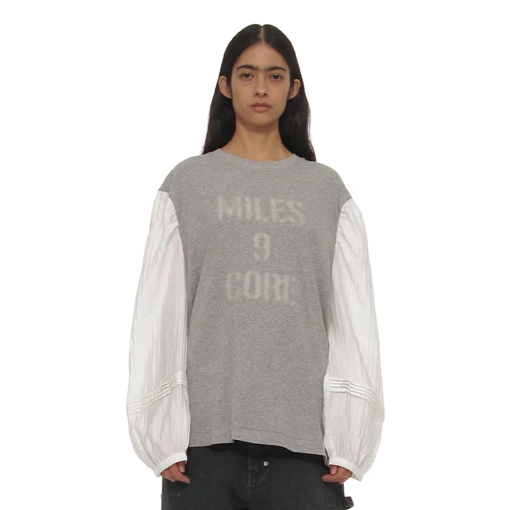 MILES 9 CORE BLOUSE LAYERED TOP_MELANGE