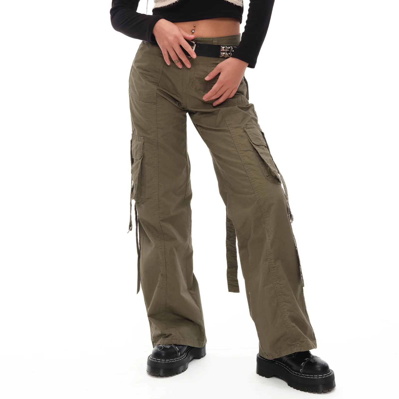 POKET STRING CARGO PANTS_KHAKI