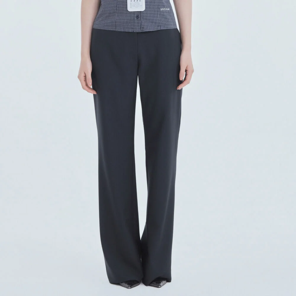 Emma Straight Fit Slacks - Navy