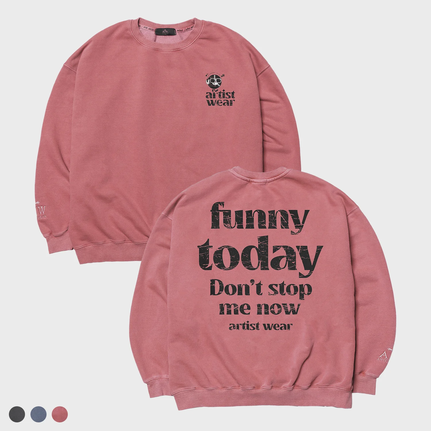 Funny Today Pigment 衛衣 - 3COLOR